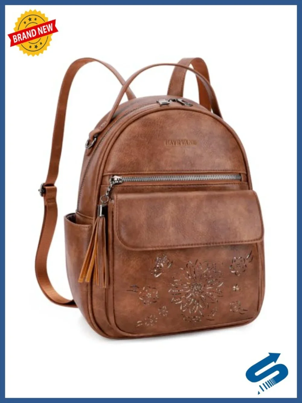 Womens Mini Backpack Purse PU Leather Daypack with Multi Pockets